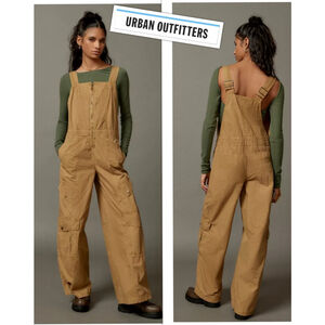 BDG Camel Jumpsuit with Adjustable Straps